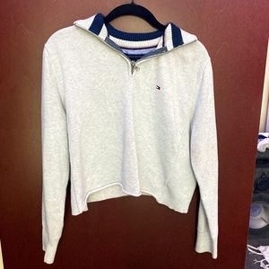 Tommy Hilffiger cropped pullover zip